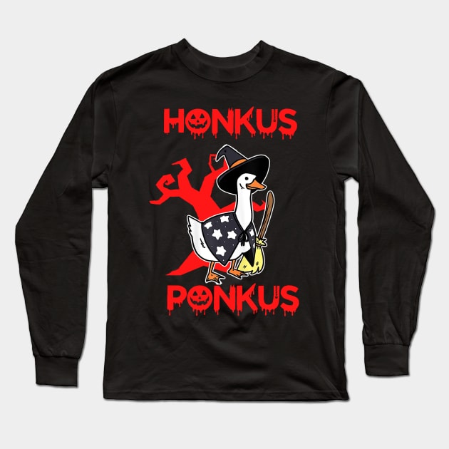 Honkus Ponkus | Honkus Ponkus Duck | Halloween Long Sleeve T-Shirt by OrionBlue